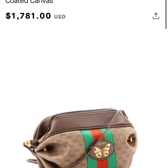 Gucci y2k 90’s mini candy bag coated canvas - Picture 14 of 14